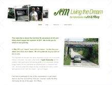 Tablet Screenshot of amlivingthedream.com